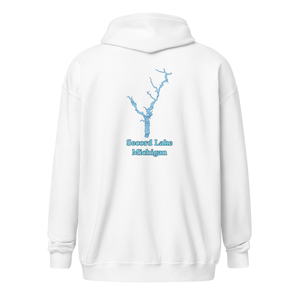 Secord Lake Unisex Zip Hoodie