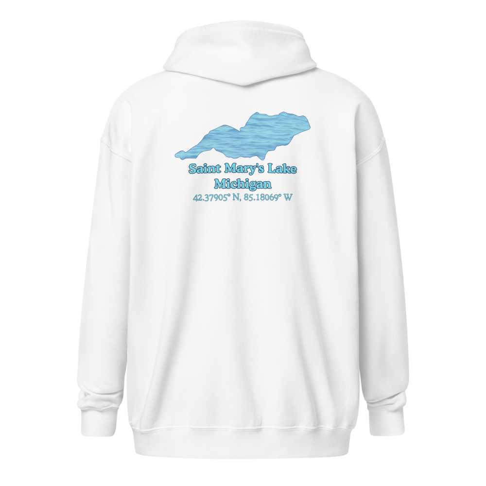 Saint Mary's Lake Unisex Zip Hoodie