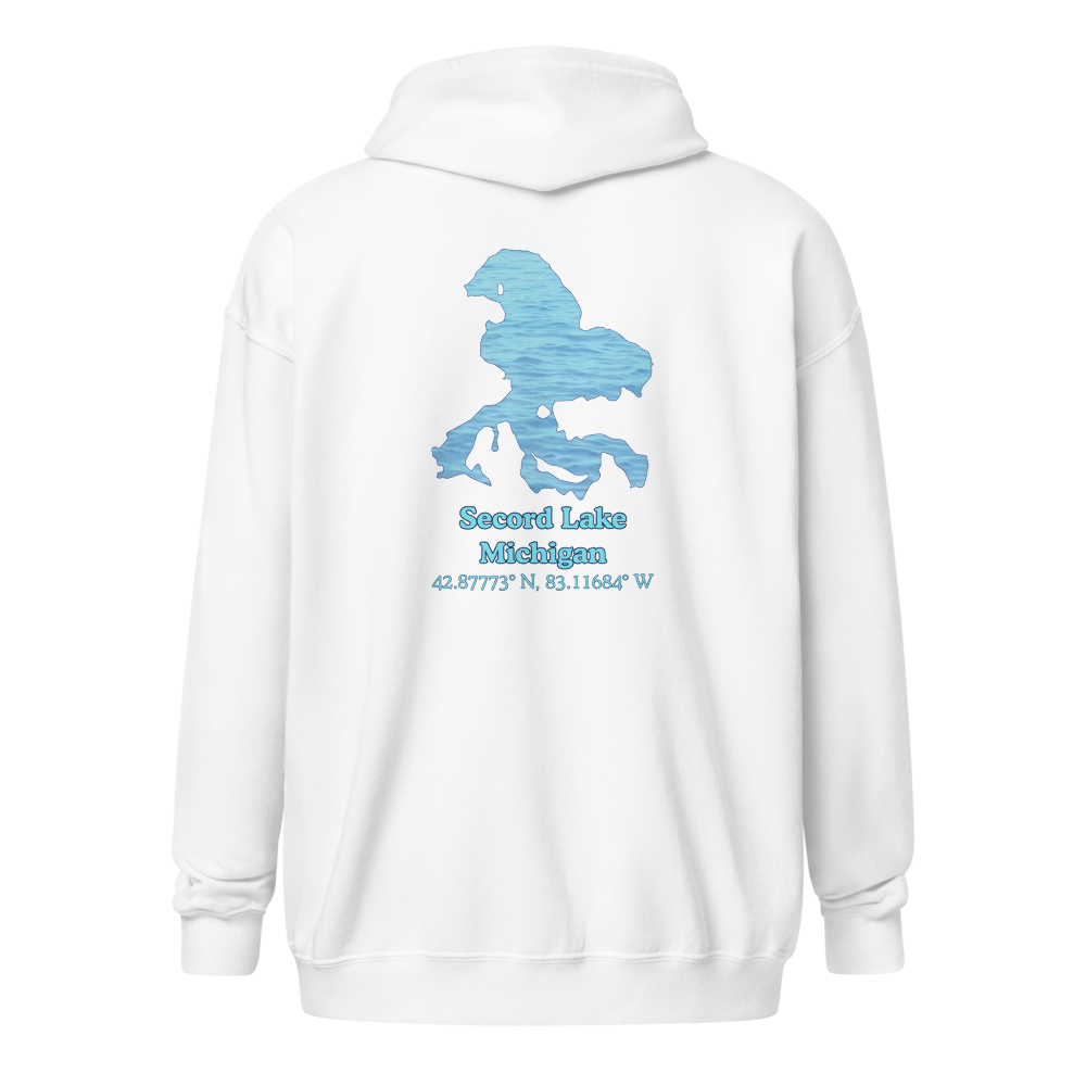Secord Lake Unisex Zip Hoodie