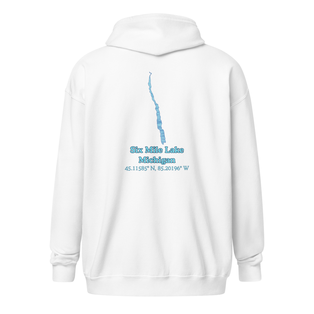 Six Mile Lake Unisex Zip Hoodie