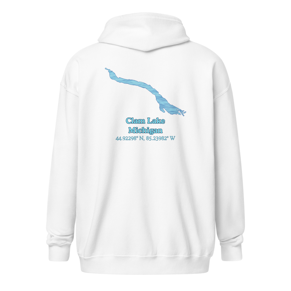 Clam Lake Unisex Zip Hoodie