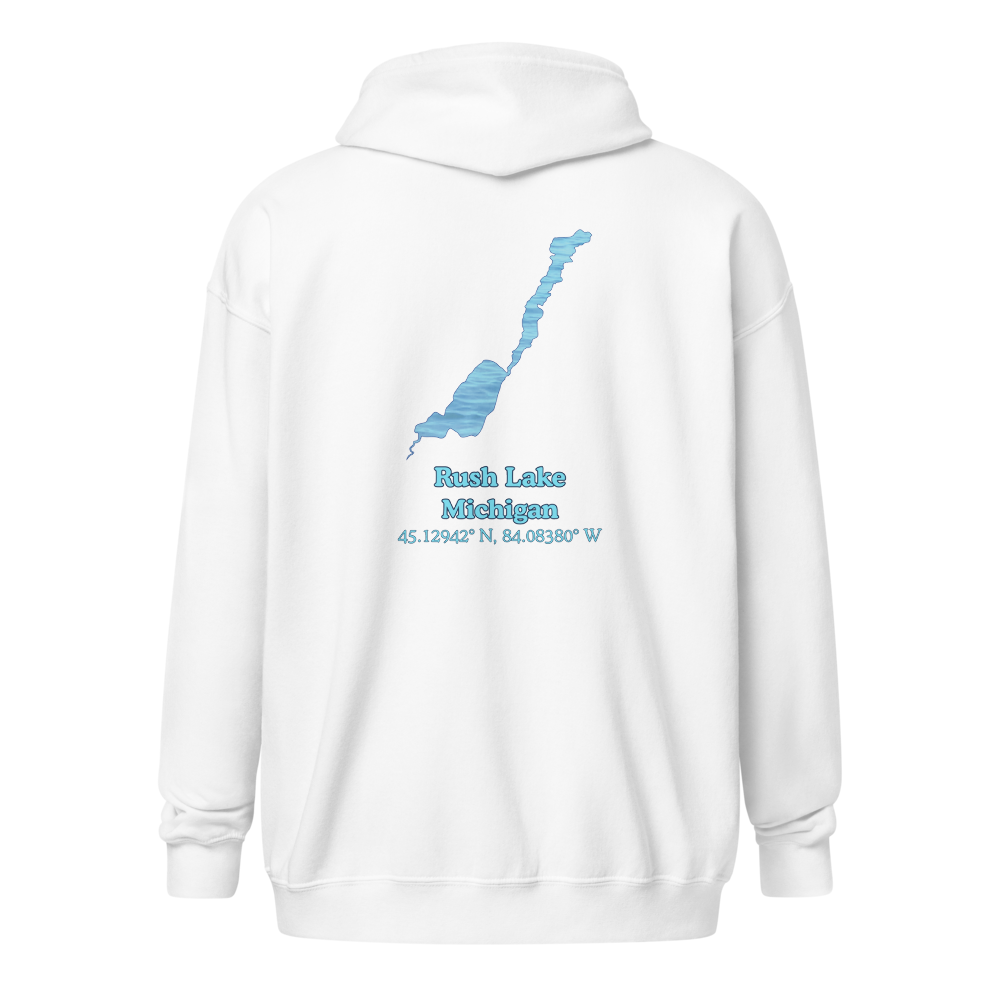 Rush Lake Unisex Zip Hoodie