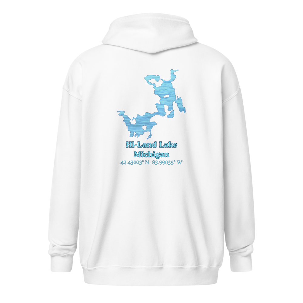 Hi-Land Lake Unisex Zip Hoodie