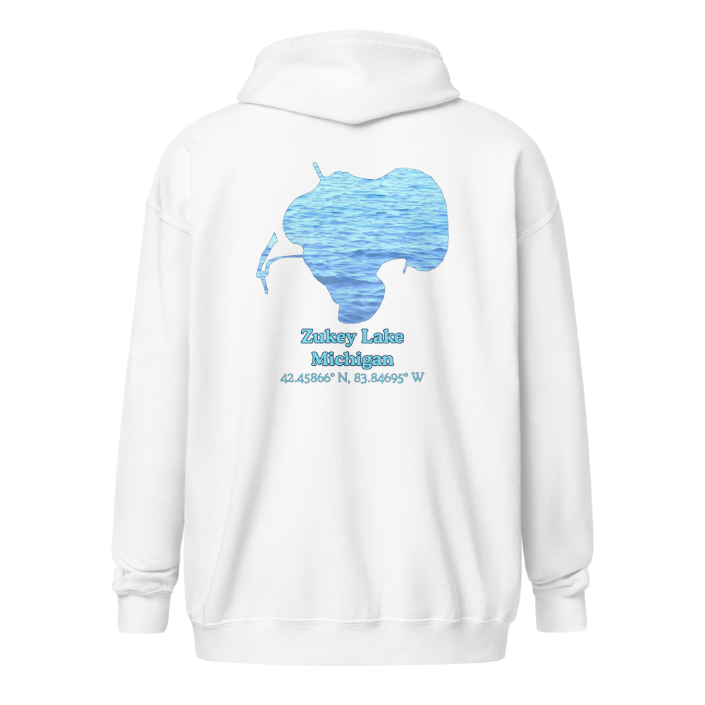 Zukey Lake Unisex Zip Hoodie