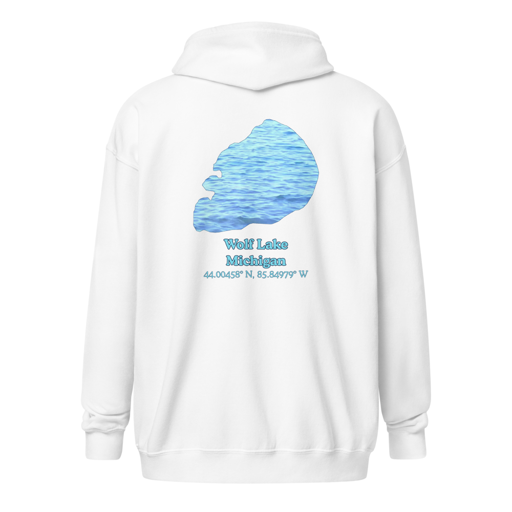 Wolf Lake Unisex Zip Hoodie