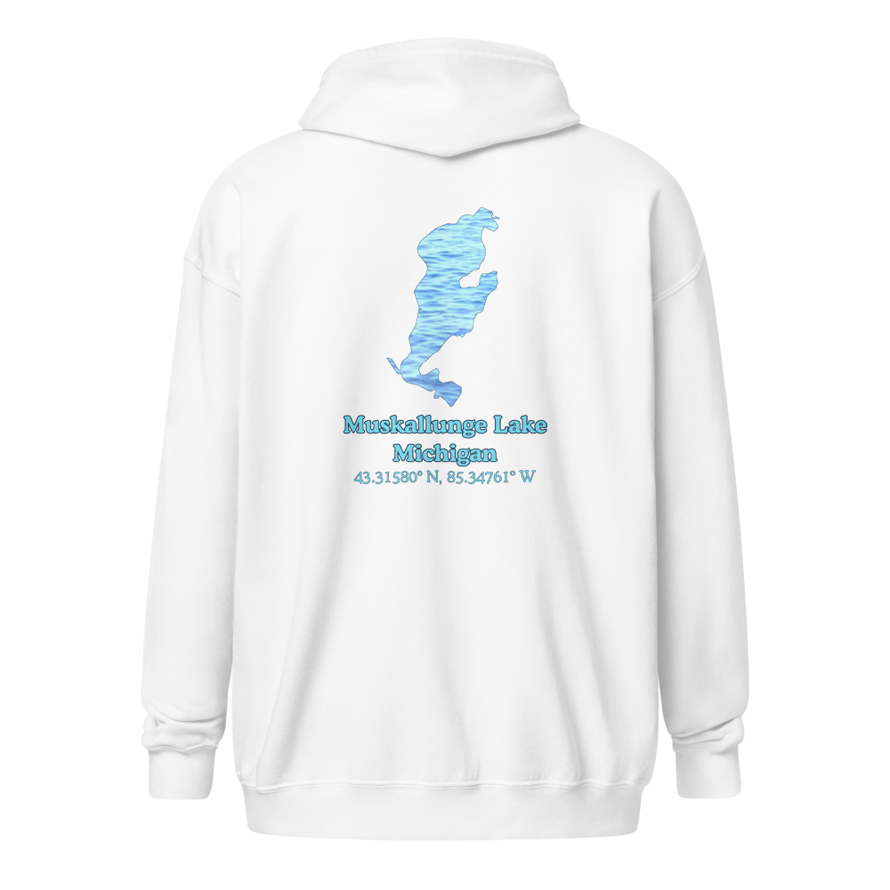 Muskallunge Lake Unisex Zip Hoodie