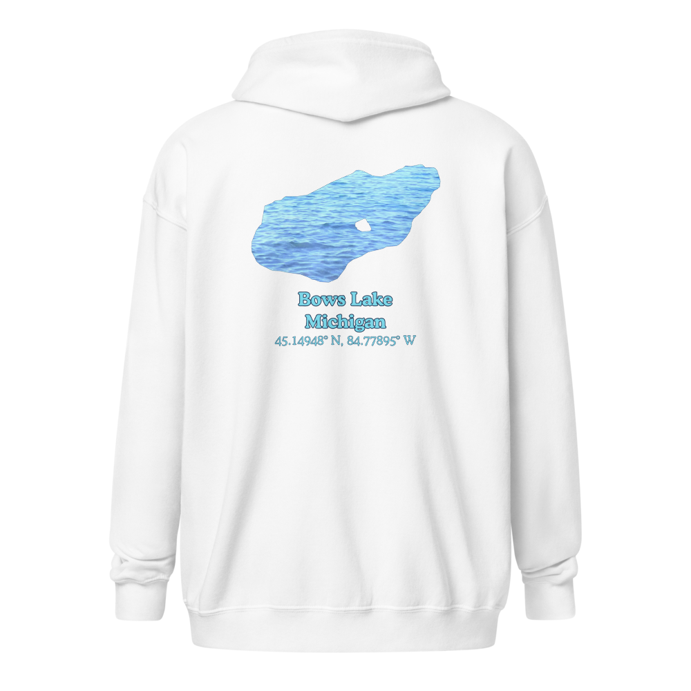 Bows Lake Unisex Zip Hoodie