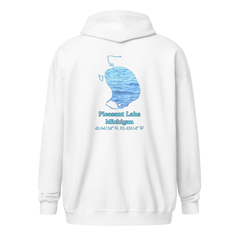 Pleasant Lake Unisex Zip Hoodie