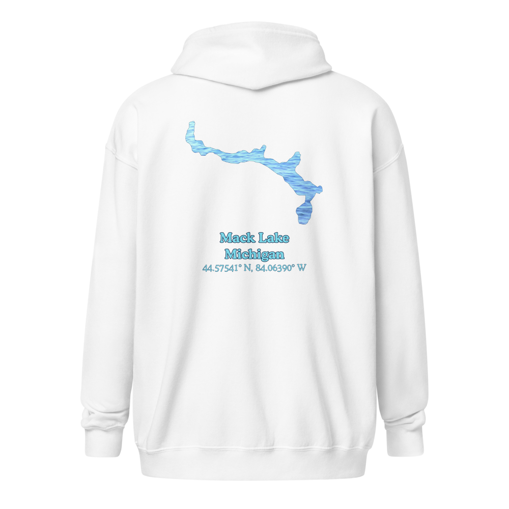 Mack Lake Unisex Zip Hoodie