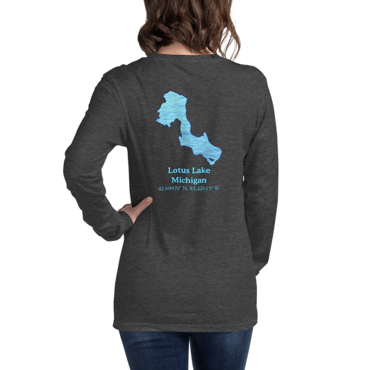 Lotus Lake Long Sleeve Unisex T-shirt