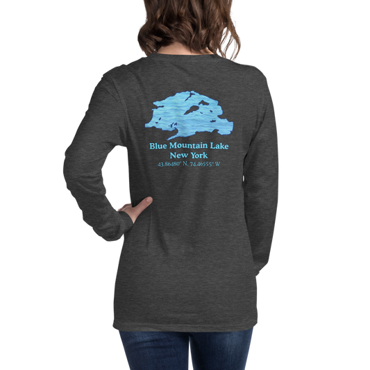 Blue Mountain Lake Long Sleeve Unisex T-shirt