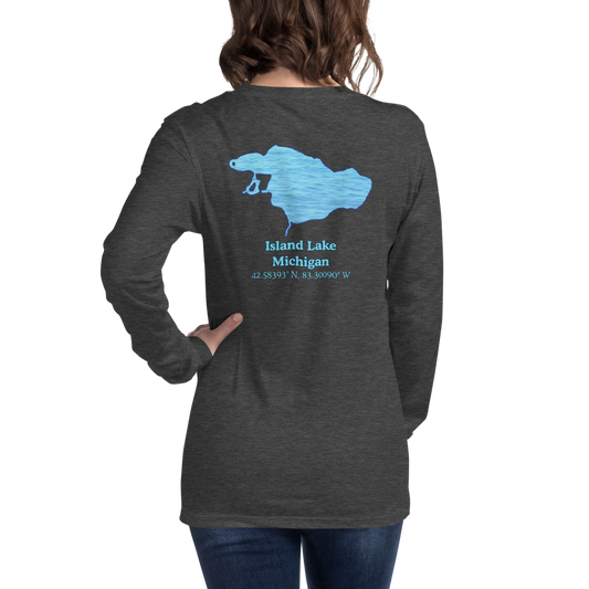 Island Lake Long Sleeve Unisex T-shirt