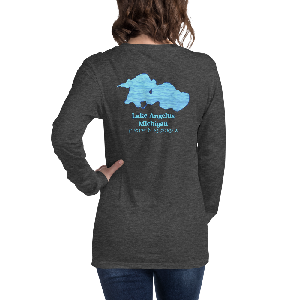 Unisex Long Sleeve T-shirt with Lake Angelus on back and We Lake You on front