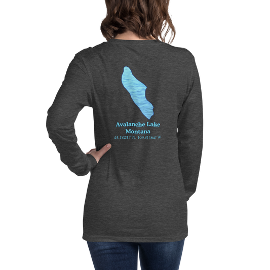Avalanche Lake Long Sleeve Unisex T-shirt