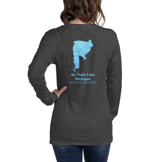 Au Train Lake Long Sleeve Unisex T-shirt