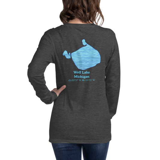 Wolf Lake Long Sleeve Unisex T-shirt