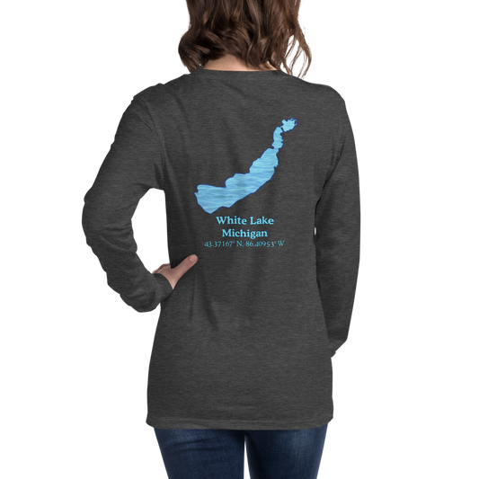 White Lake Long Sleeve Unisex T-shirt