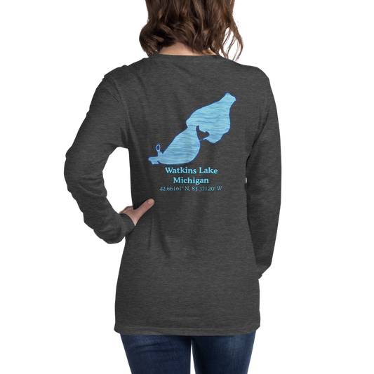 Watkins Lake Long Sleeve Unisex T-shirt