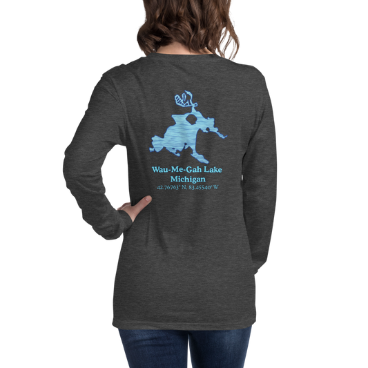 Wau-Me-Gah Lake  Long Sleeve Unisex T-shirt