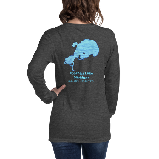 Voorheis Lake Long Sleeve Unisex T-shirt