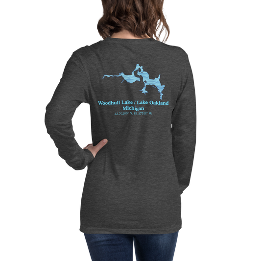 Woodhull Lake / Lake Oakland Long Sleeve Unisex T-shirt
