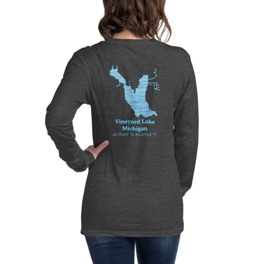 Vineyard Lake Long Sleeve Unisex T-shirt