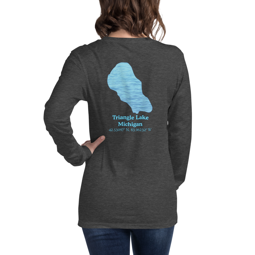 Triangle Lake Long Sleeve Unisex T-shirt