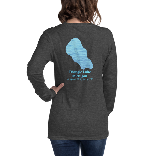 Triangle Lake Long Sleeve Unisex T-shirt