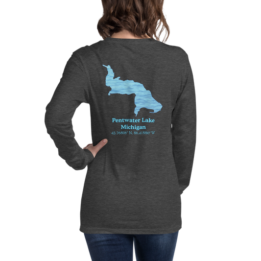 Pentwater Lake Long Sleeve Unisex T-shirt