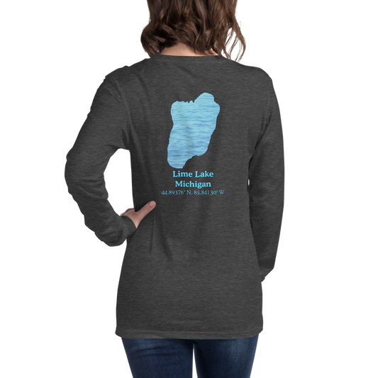 Lime Lake Long Sleeve Unisex T-shirt