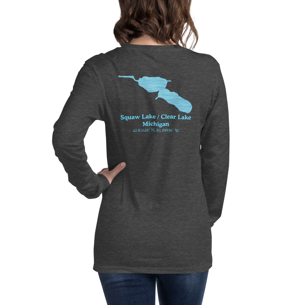 Squaw Lake / Clear Lake Long Sleeve Unisex T-shirt