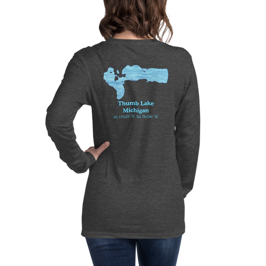 Thumb Lake Long Sleeve Unisex T-shirt