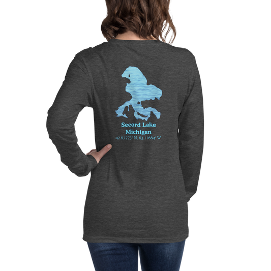 Secord Lake Long Sleeve Unisex T-shirt