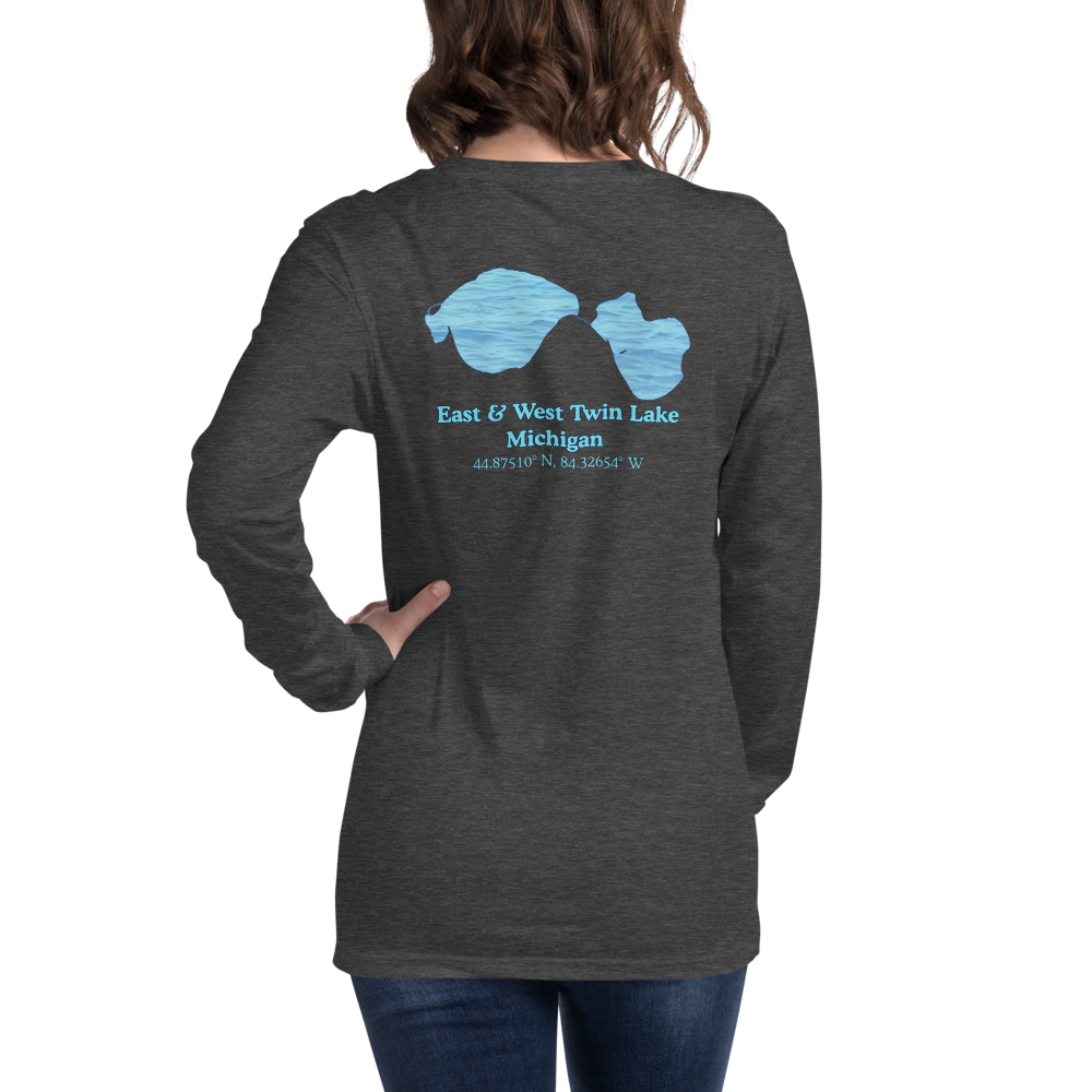 East & West Twin Lake Long Sleeve Unisex T-shirt