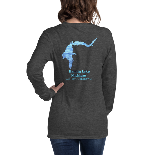 Hamlin Lake Long Sleeve Unisex T-shirt