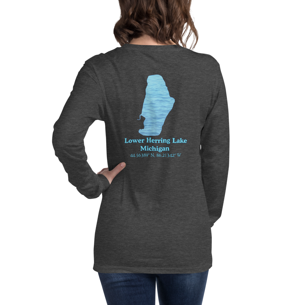 Lower Herring Lake Long Sleeve Unisex T-shirt