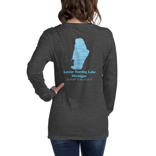 Lower Herring Lake Long Sleeve Unisex T-shirt