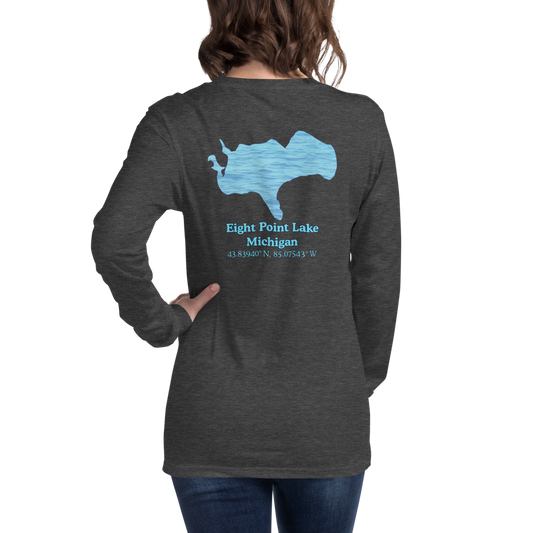 Eight Point Lake Long Sleeve Unisex T-shirt