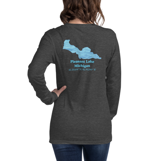 Pleasant Lake Long Sleeve Unisex T-shirt