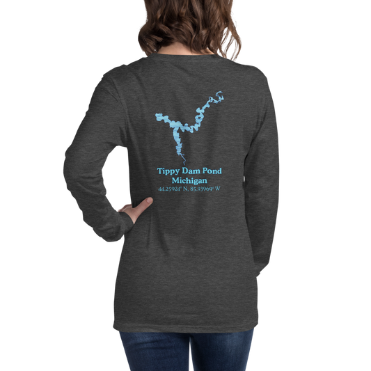 Tippy Dam Pond Long Sleeve Unisex T-shirt