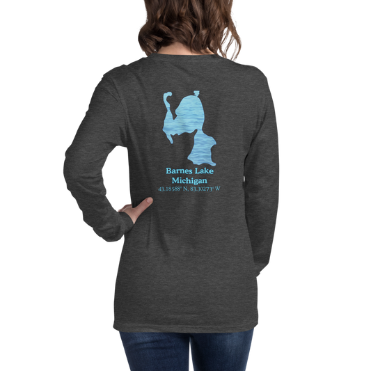 Barnes Lake Long Sleeve Unisex T-shirt