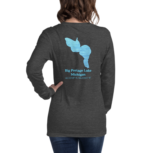 Big Portage Lake Long Sleeve Unisex T-shirt