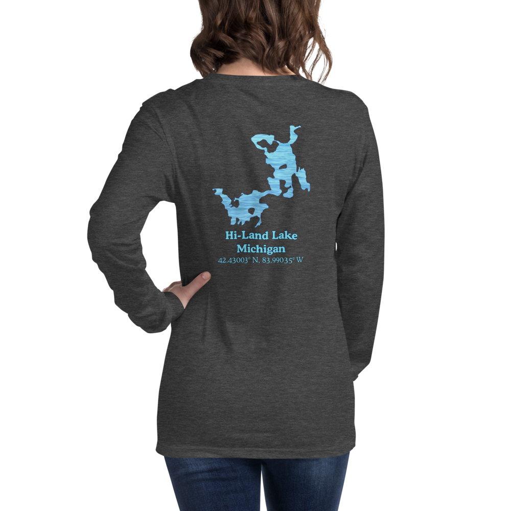 Hi-Land Lake Long Sleeve Unisex T-shirt