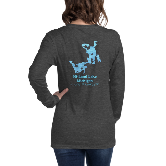 Hi-Land Lake Long Sleeve Unisex T-shirt