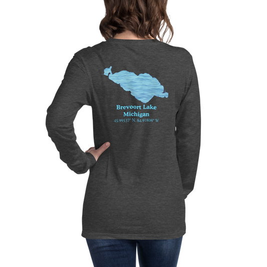 Brevoort Lake Long Sleeve Unisex T-shirt