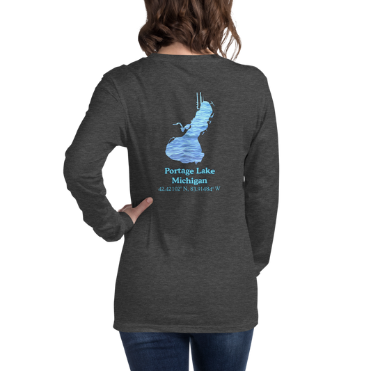 Portage Lake Long Sleeve Unisex T-shirt