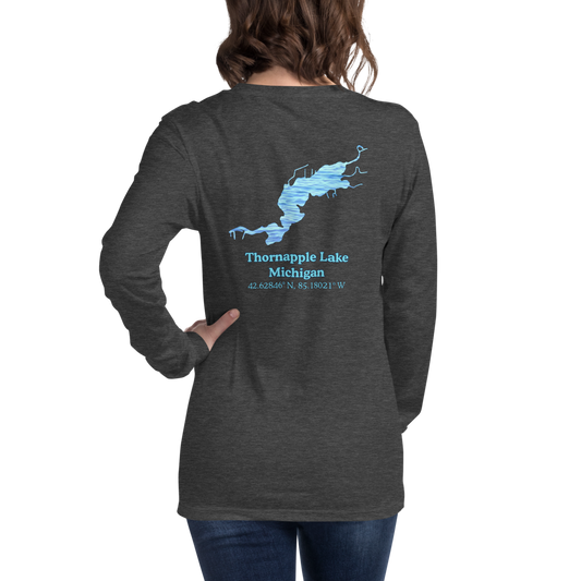 Thornapple Lake Long Sleeve Unisex T-shirt