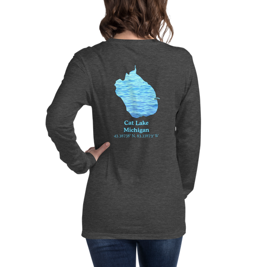 Cat Lake Long Sleeve Unisex T-shirt