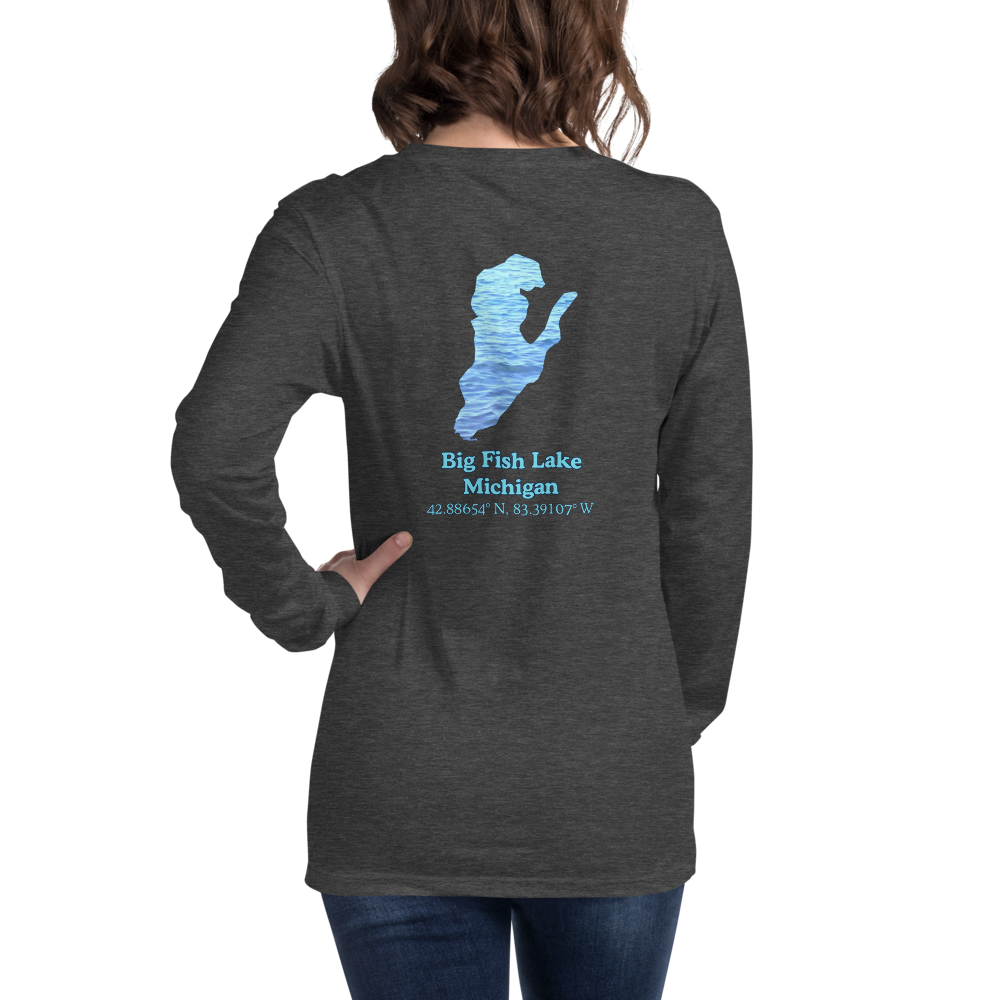 Big Fish Lake Long Sleeve Unisex T-shirt