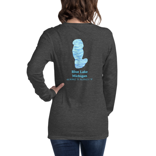 Blue Lake Long Sleeve Unisex T-shirt